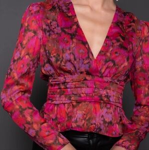 Steve Madden popping pink blouse